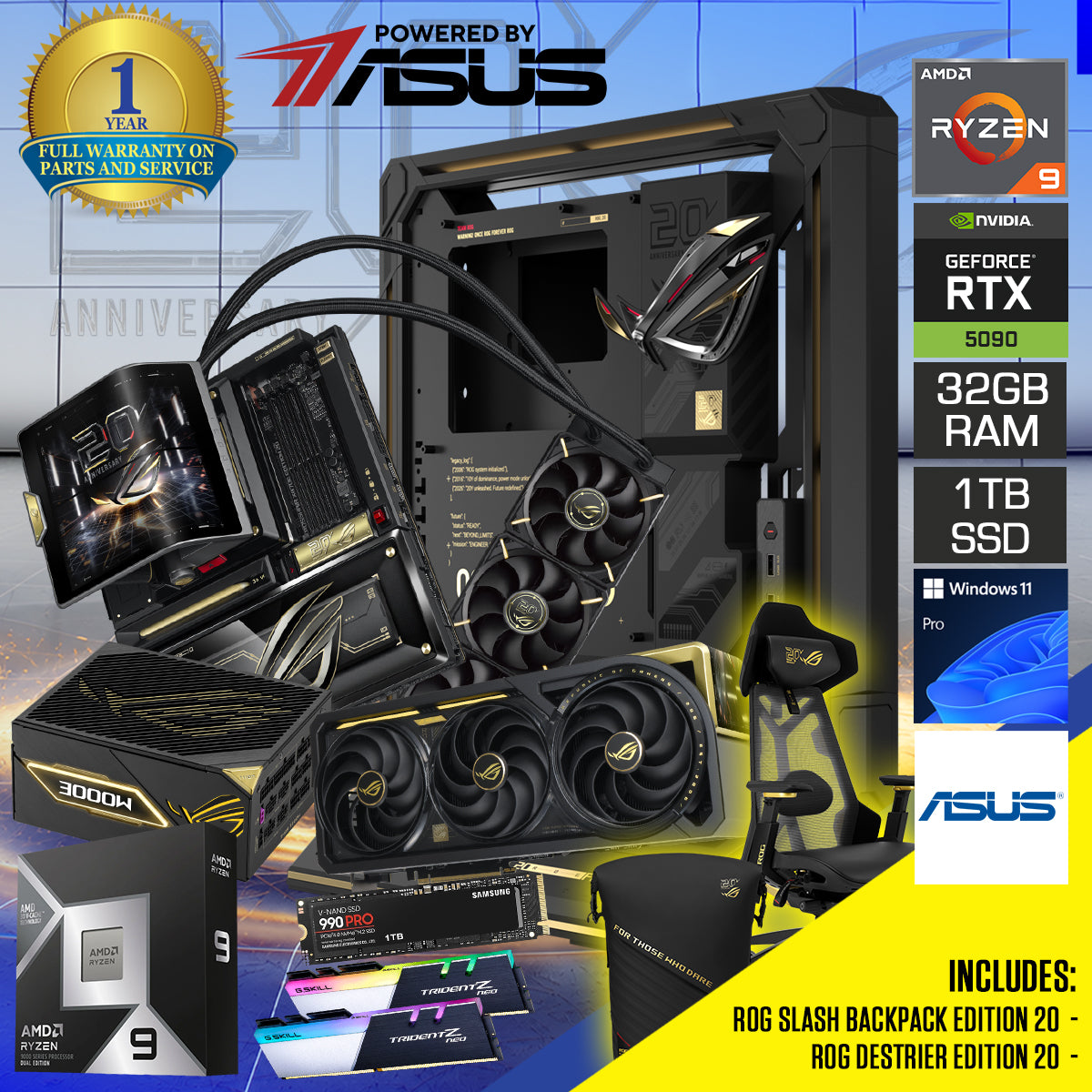 Asus ROG 20th Anniversary Edition Desktop Gaming PC