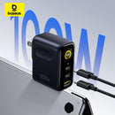 Baseus PicoGo AE21 Digital Display Fast Charger 2C+U 100W includes Mini White Cable Type-C to Type-C