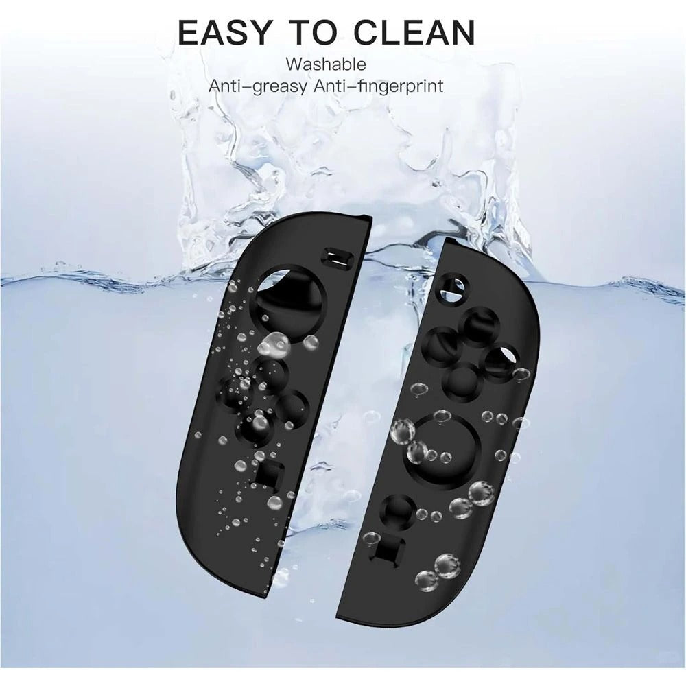 OIVO Silicone Case for Nintendo Switch 2 Joy-Con (Black, Blue/Orange)