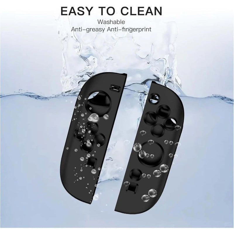 OIVO Silicone Case for Nintendo Switch 2 Joy-Con (Black, Blue/Orange)