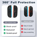 OIVO Silicone Case for Nintendo Switch 2 Joy-Con (Black, Blue/Orange)