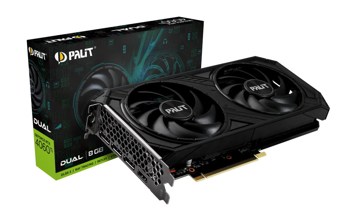 Palit GeForce RTX 4060 Ti Dual 8GB GDDR6 Graphics Card