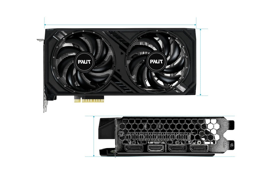 Palit GeForce RTX 4060 Dual 8GB GDDR6 Graphics Card

