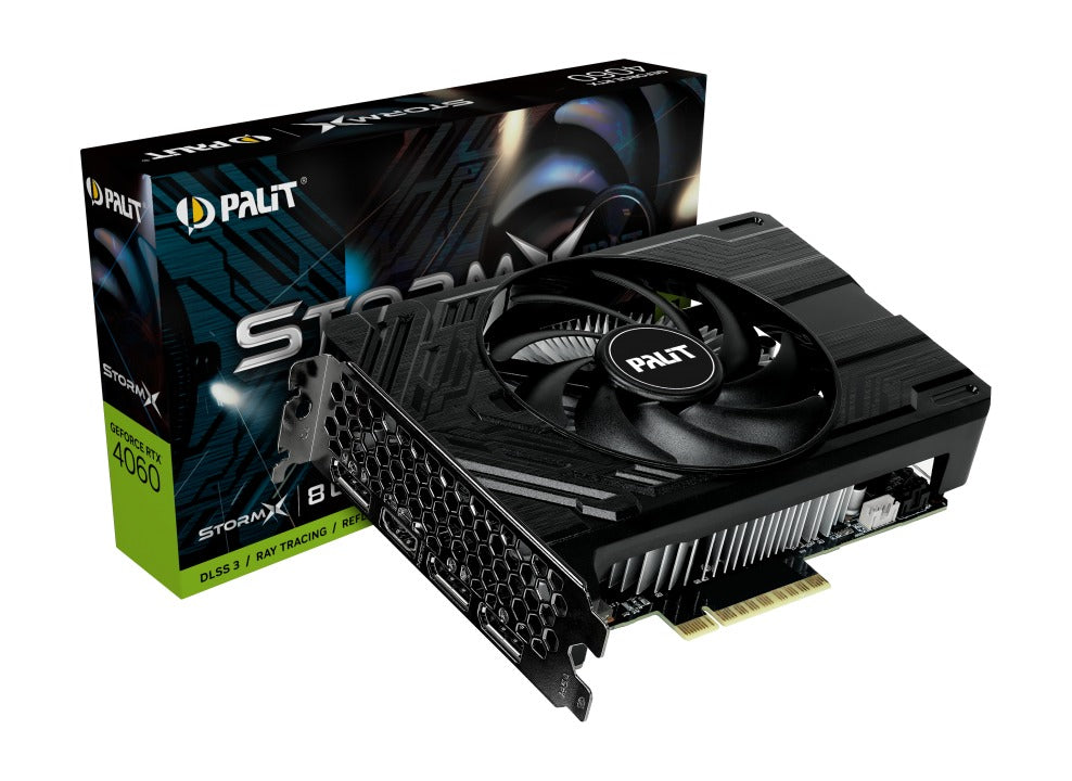 Palit GeForce RTX 4060 Storm X 8GB GDDR6 128-Bit 3-DP HDMI Graphics Card