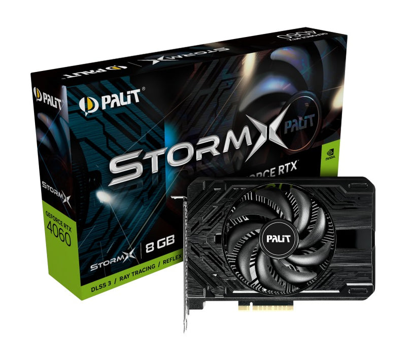 Palit GeForce RTX 4060 Storm X 8GB GDDR6 128-Bit 3-DP HDMI Graphics Card