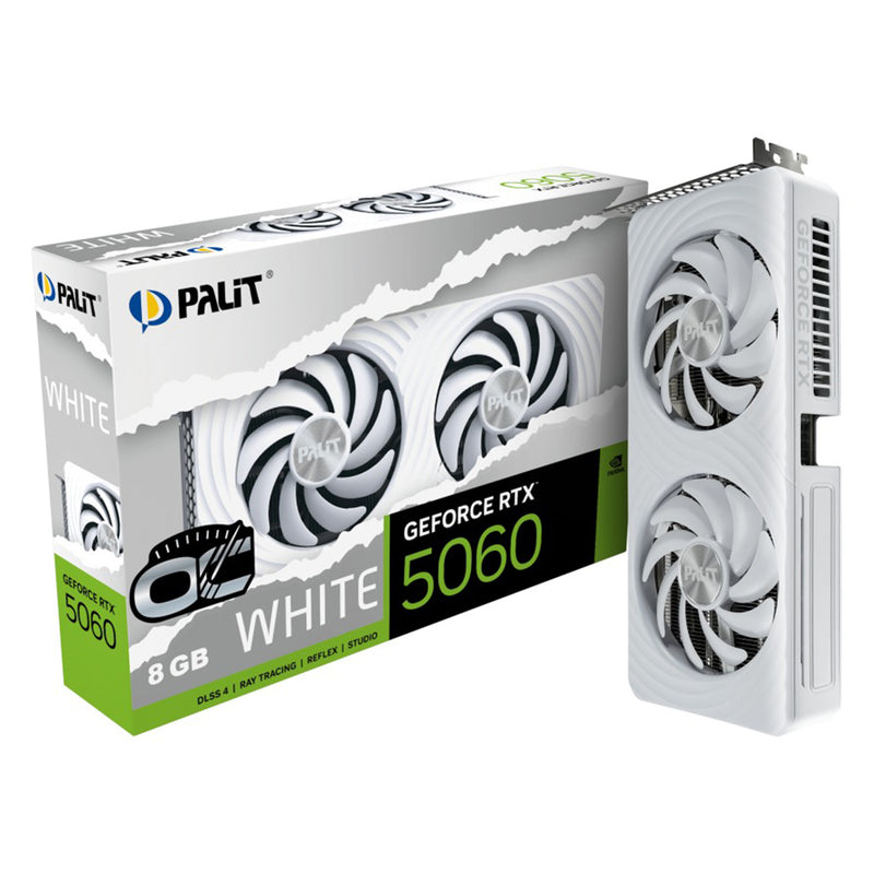 Palit GeForce RTX 5060 8GB White OC Graphics Card