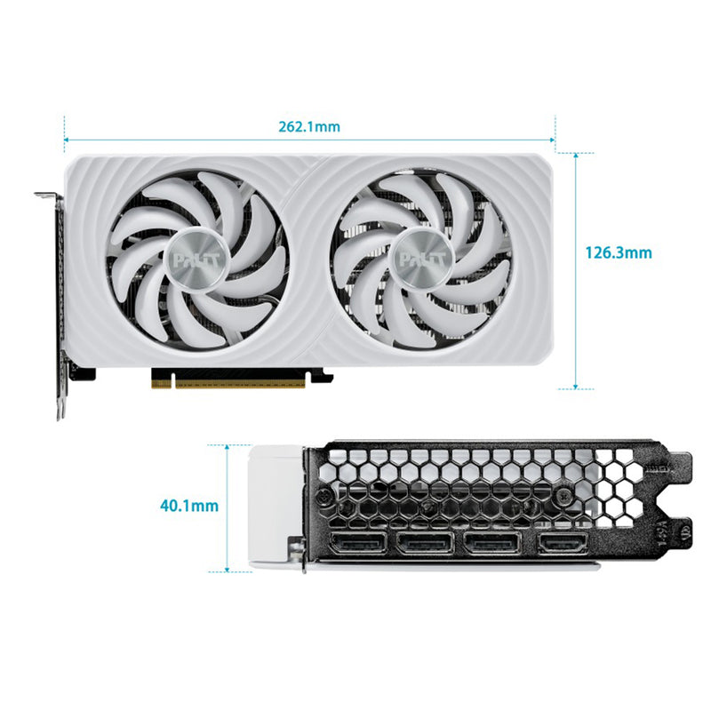 Palit GeForce RTX 5060 8GB White OC Graphics Card