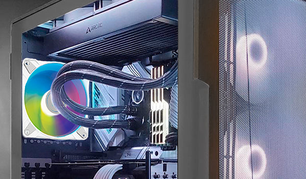 Arctic P12 Pro A-RGB Single Pack 120mm PWM Fan with Cable Splitter (White)