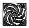 Arctic P12 Slim PWM PST | 120mm Low-Profile PWM Fan with Cable Splitter (Black) (3-Pack)