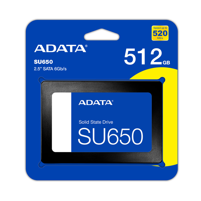 Adata SU650 512GB 2.5-Inch SATA 6GB/S SSD (ASU650SS-512GT-R) | DataBlitz