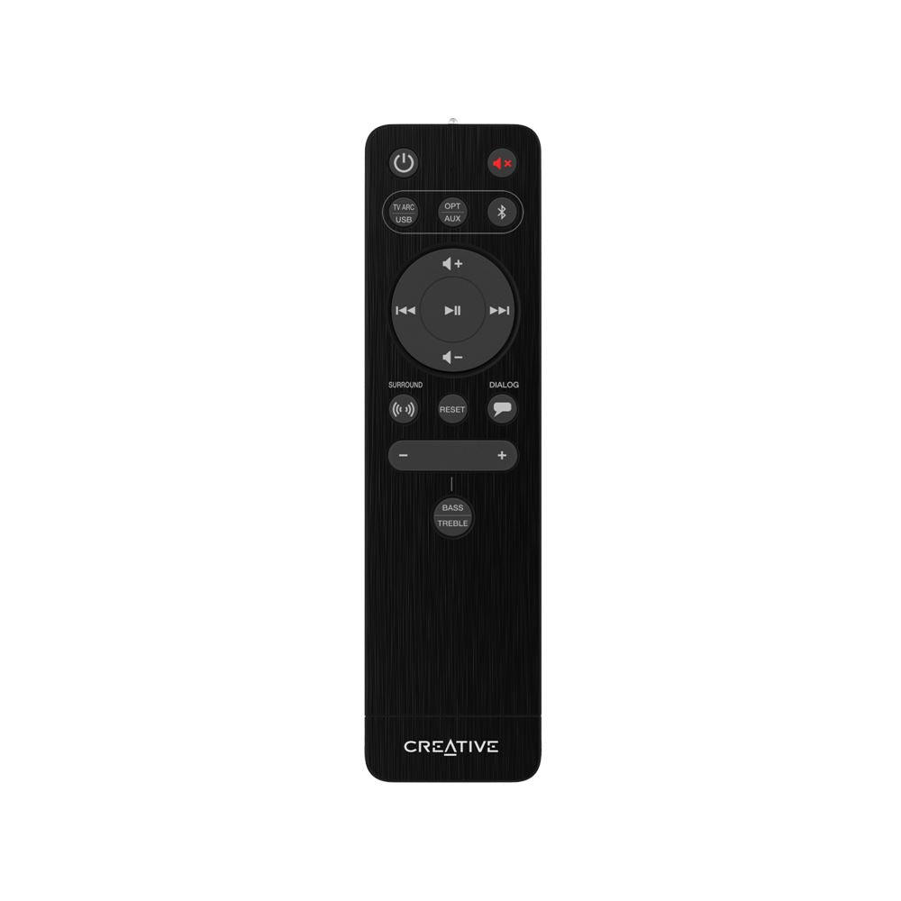 Creative Stage V2 2.1 Soundbar & Subwoofer with Clear Dialog & Surround by Sound Blaster for TV & Desktop Monitor (Black)
