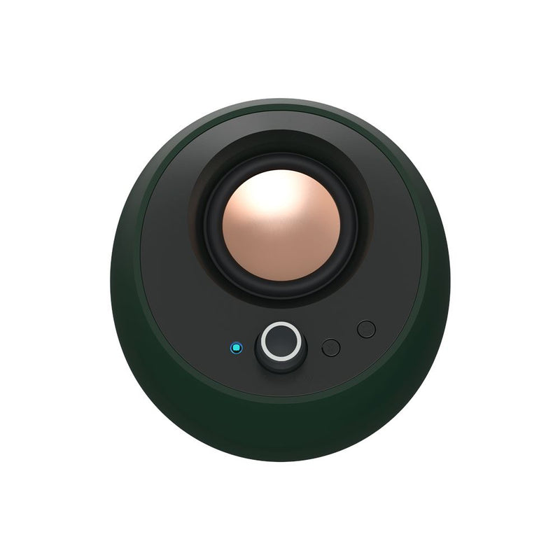 Creative Pebble Pro Minimalist 2.0 USB-C Speakers With Bluetooth 5.3 & Customizable RGB Lighting (Green)