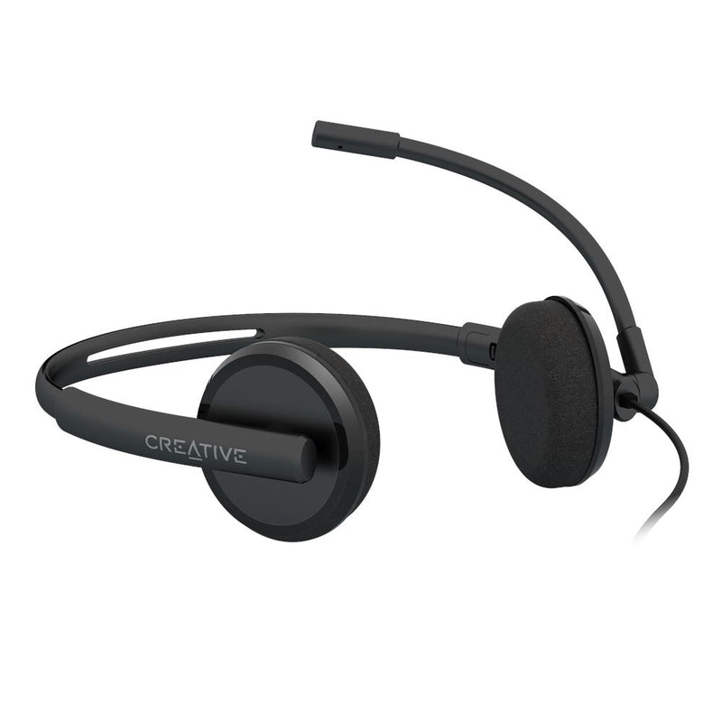 Creative HS-220 USB Headset With Noise-Cancelling Mic & Inline Remote (Black)