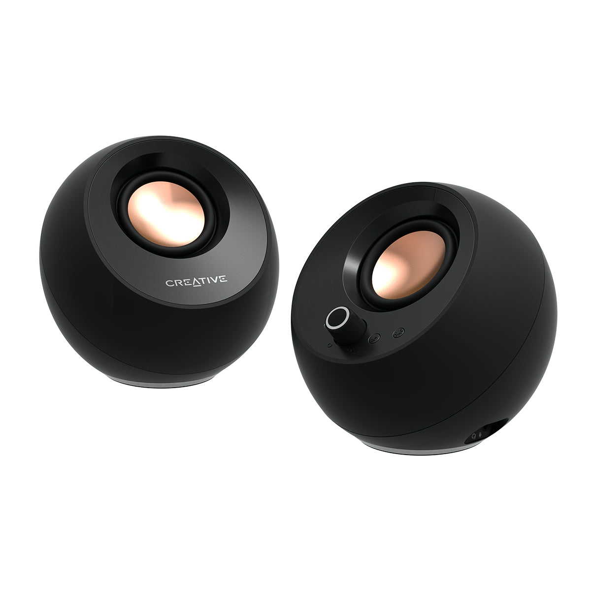 Creative Pebble Pro Minimalist 2.0 USB-C Speakers With Bluetooth 5.3 & Customizable RGB Lighting
