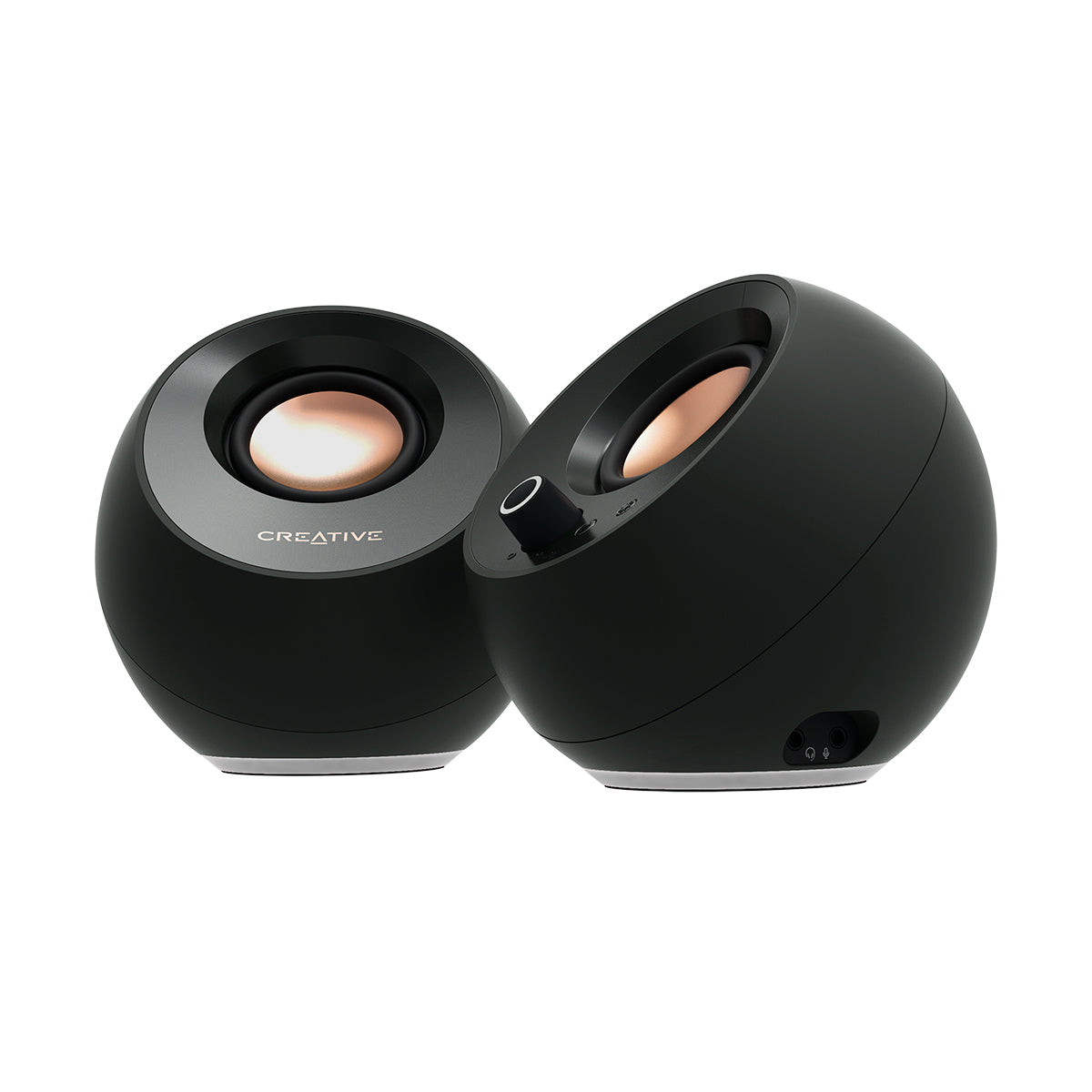 Creative Pebble Pro Minimalist 2.0 USB-C Speakers With Bluetooth 5.3 & Customizable RGB Lighting