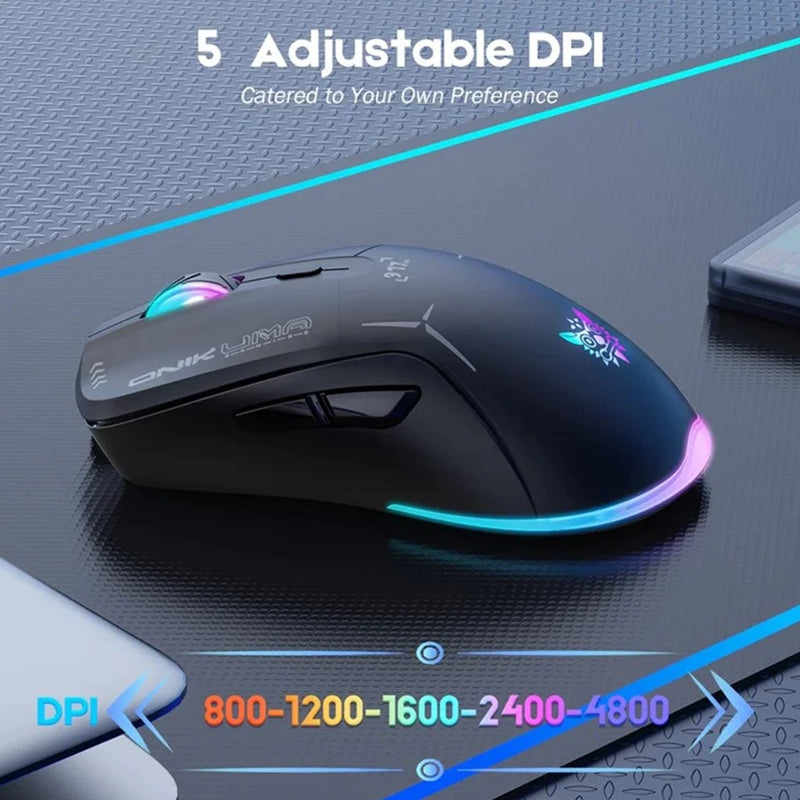 Onikuma CW917 RGB Dual-Mode Gaming Mouse