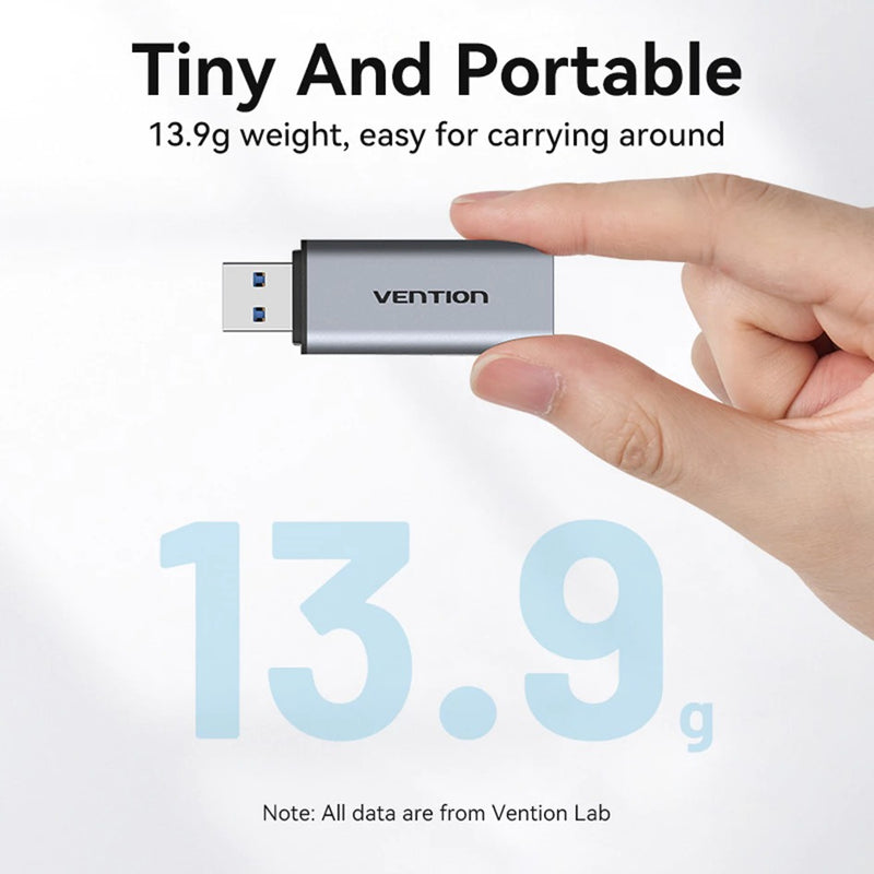Vention 2-in-1 USB 3.0-A SD & TF Card Reader (CLIH0)