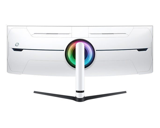 Samsung Odyssey Neo G9 (G95NC) LS57CG952NEXXP 57" 240Hz 1ms GTG 7680x2160 Dual UHD Quantum Mini-LED HDR 1000 Swivel, Tilt, Height-Adjust Curved Gaming Monitor (White) + Samsung HW-B550 Soundbar Bundle (White)
