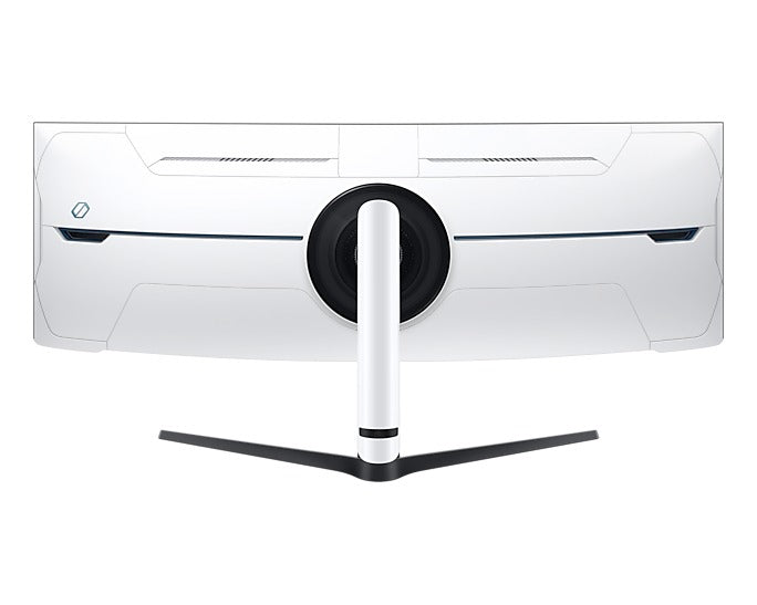 Samsung Odyssey Neo G9 (G95NC) LS57CG952NEXXP 57" 240Hz 1ms GTG 7680x2160 Dual UHD Quantum Mini-LED HDR 1000 Swivel, Tilt, Height-Adjust Curved Gaming Monitor (White) + Samsung HW-B550 Soundbar Bundle (White)
