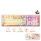 Akko x MonsGeek MG108B Piggy Party Multi-Mode RGB Hot-Swappable Mechanical Keyboard (Akko V3 Piano Pro Switch)