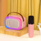 Oudiobop OP-512 RGB Portable Speaker with Wireless Microphone (Blue, Pink, White)