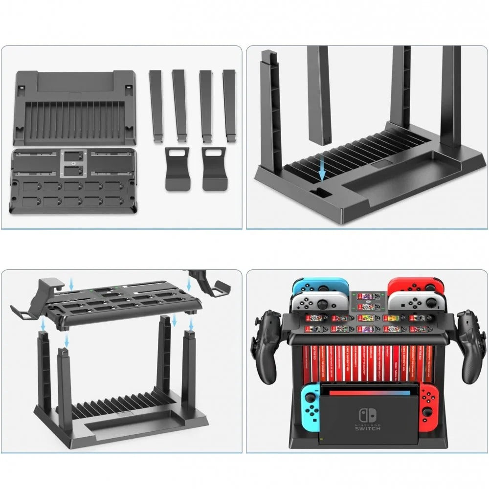 OIVO Controller Charger with Game Slots Controller Charger for Ninte