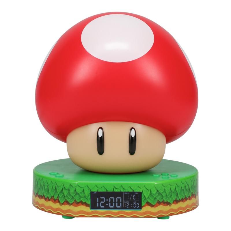 Paladone Super Mario Super Mushroom Digital Alarm Clock (PP10064NNV3)