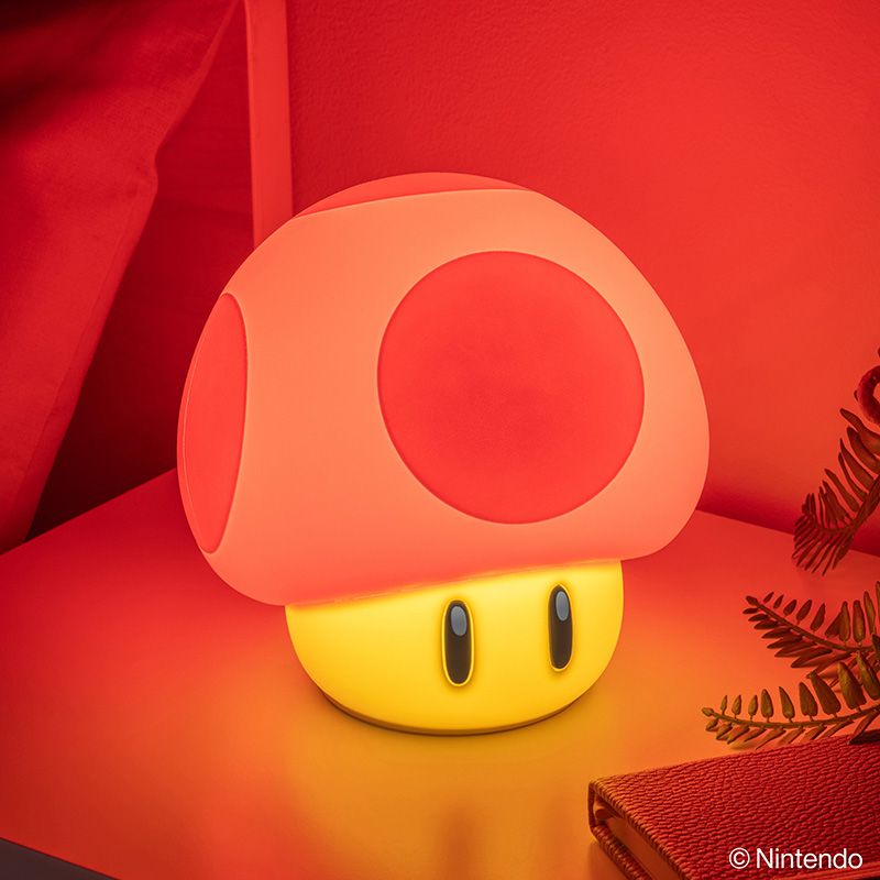 Paladone Super Mushroom SquishyGlo Silicone Light (PP15818NN)