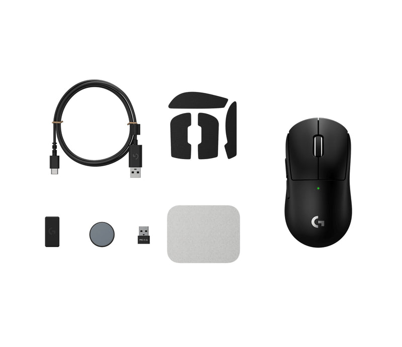 Logitech Pro X Superlight 2c Lightspeed Wireless Gaming Mouse (Black, White)
