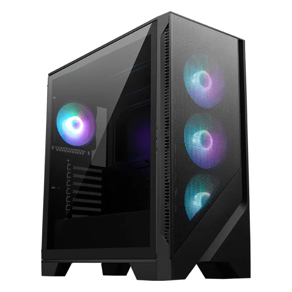 MSI MAG Forge 321R Airflow Micro-ATX Mid Tower Gaming PC Case (Black)