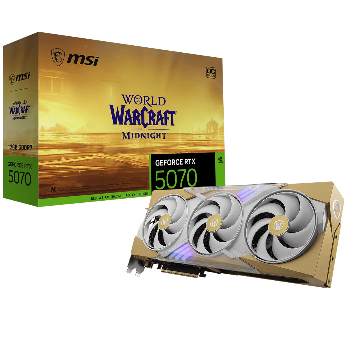 MSI GeForce RTX 5070 12GB OC GDDR7 World Of Warcraft Midnight