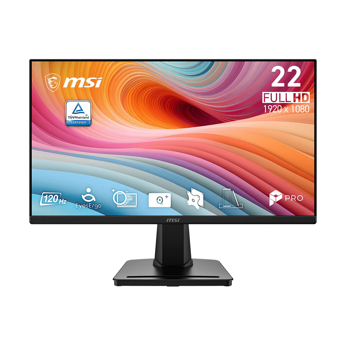 MSI Pro MP225 E12L 22" FHD (1920x1080) 120Hz 1ms (MPRT) / 4ms (GtG) IPS Business Productivity