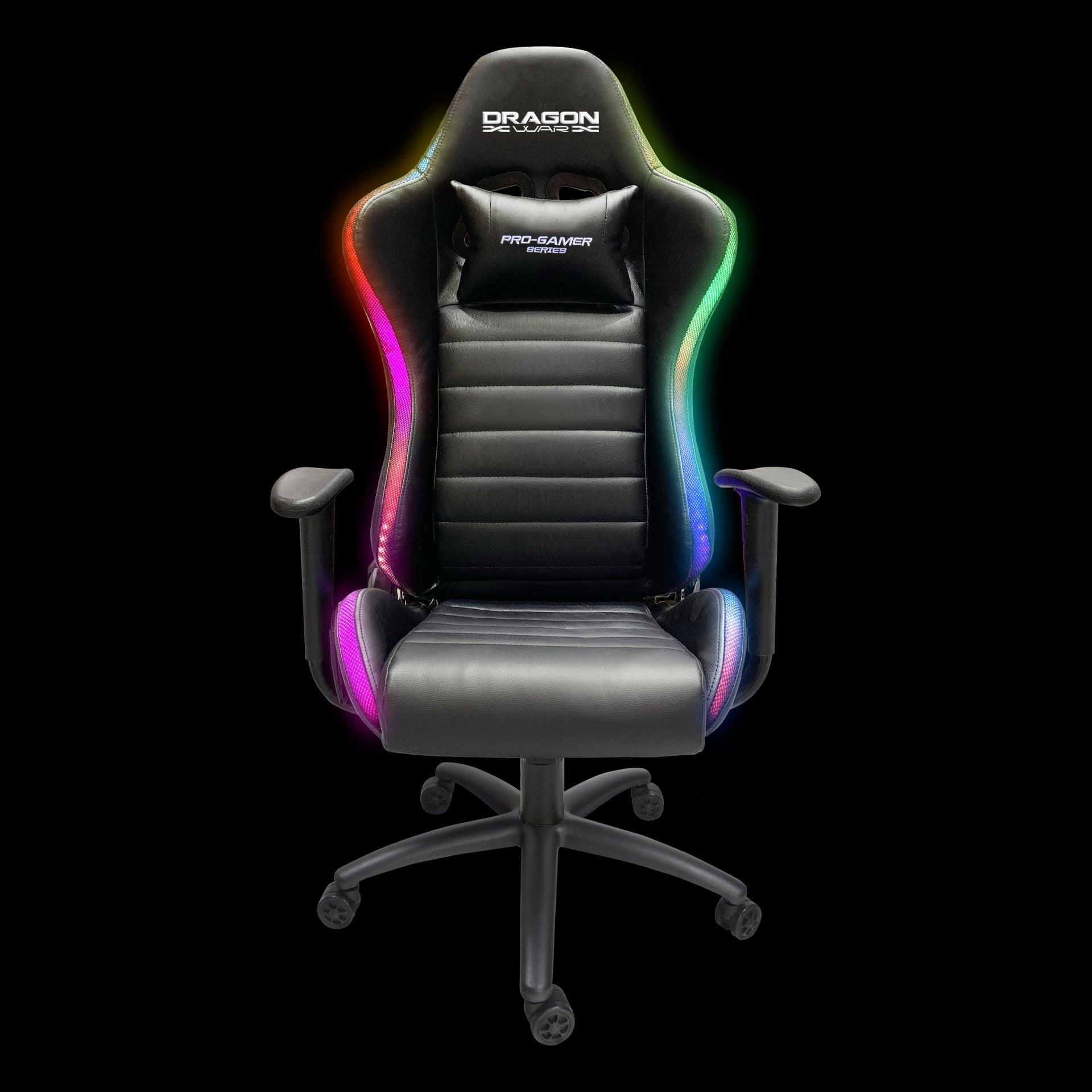 Dragonwar RGB Lighting Effect Gaming Chair (GC-015-Black) - DataBlitz