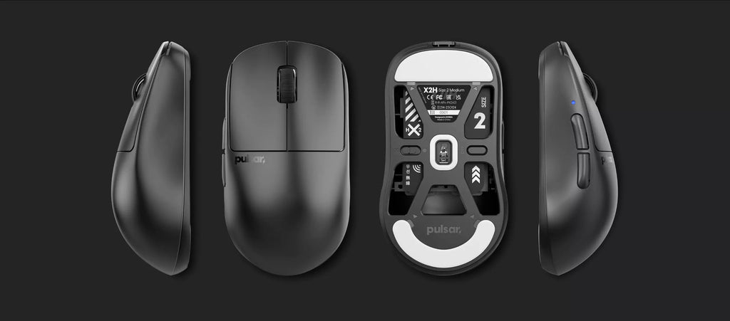 Pulsar X2 H Ultralight Wireless Symmetrical eSports Mouse Size 2 (Black)  (PX2H21)