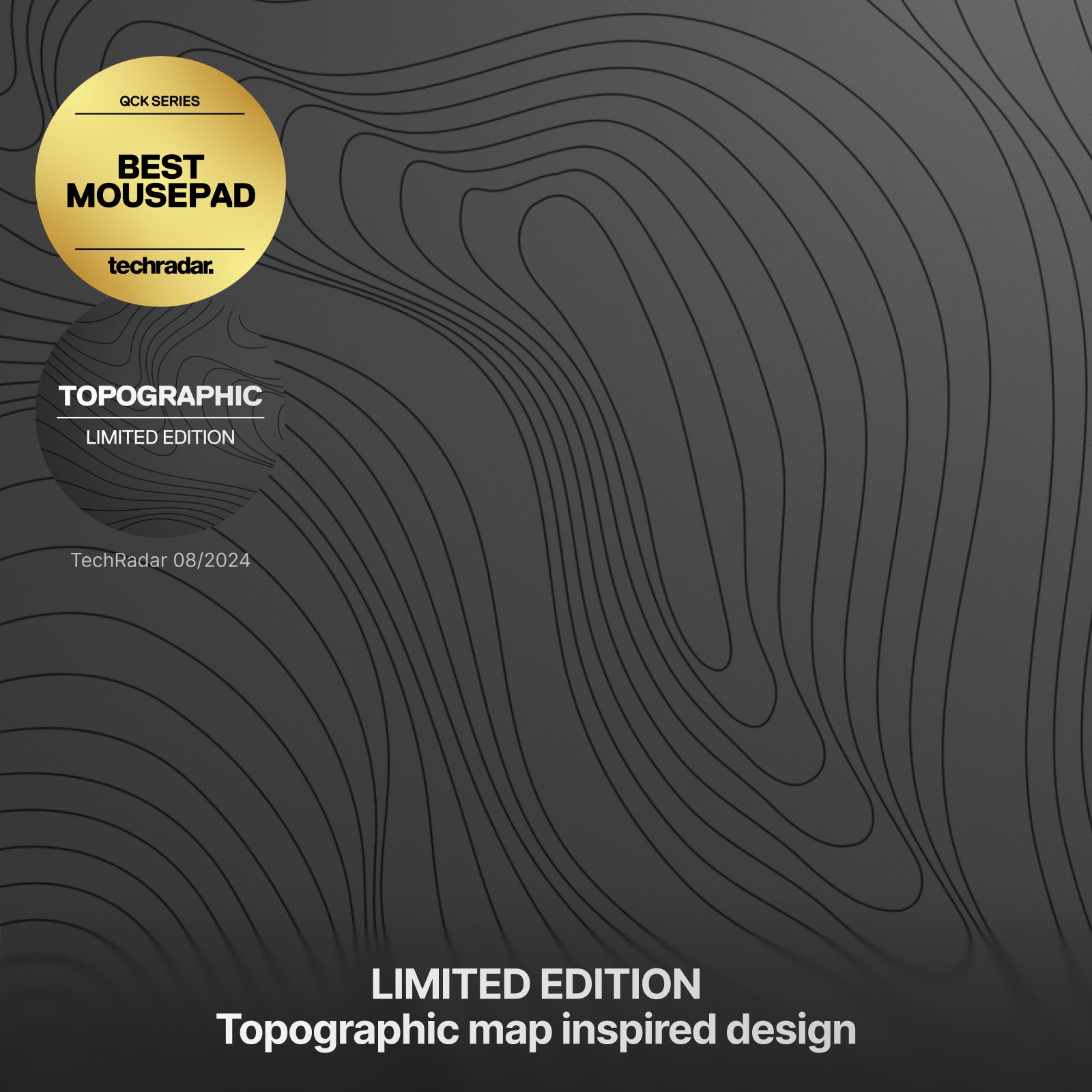 Steelseries QCK Cloth Mousepad (Topographic) (L, XXL) (63473, 63471)