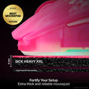 SteelSeries QCK Heavy Extra Thick Cloth Mousepad XXL (Magenta, White)