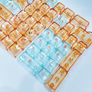 Royal Kludge CBSA-5 132 Keys Plastic Transparent Profile Keycaps Fullset (Vibrant Orange)