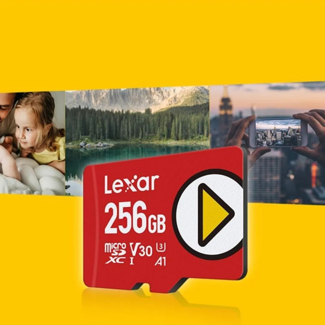 Lexar PLAY 256GB microSDXC UHS-I C10 U3 V30 A1 160MB/s Read Memory Card (LMSPLAY256G-BNNNG)