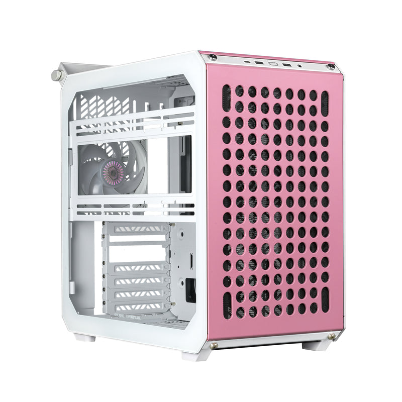 Cooler Master Qube 500 Flatpack Macaron Edition Small High Airflow (Mint/Pink/Cream) | DataBlitz