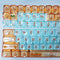 Royal Kludge CBSA-5 132 Keys Plastic Transparent Profile Keycaps Fullset (Vibrant Orange)