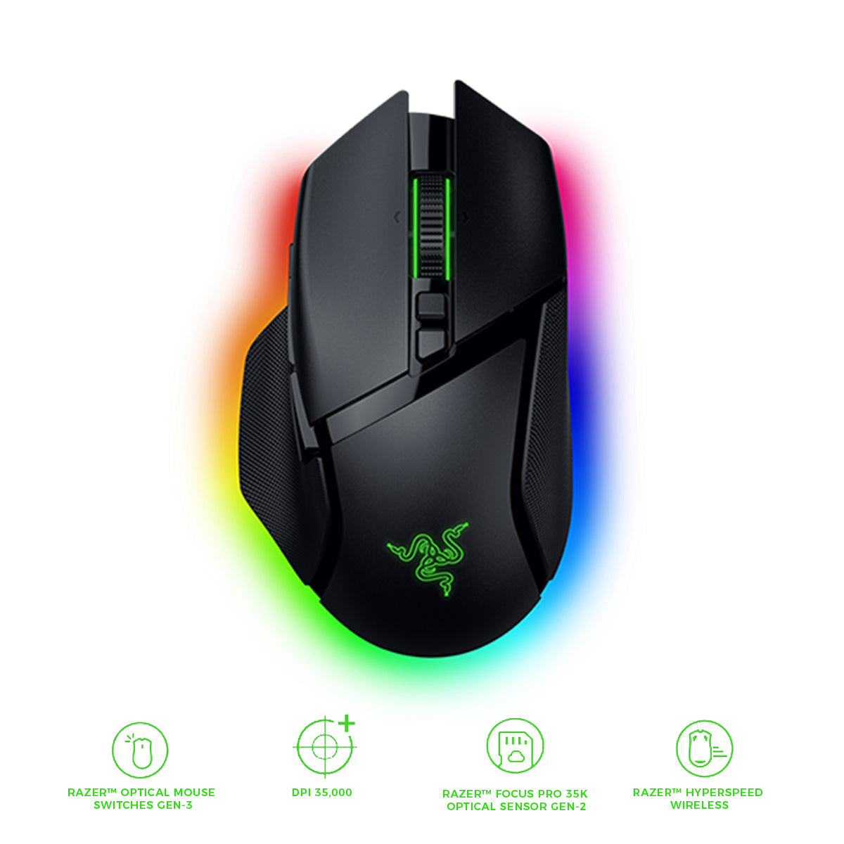 Razer Basilisk V3 Pro 35K Fully Customizable Wireless Ergonomic Gaming Mouse | DataBlitz
