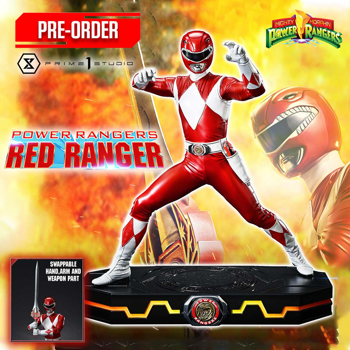 Premium Masterline Mighty Morphin Power Rangers Power Rangers Red Ranger (PMRWR-02) | DataBlitz