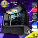 Powered by Gigabyte: Renderix Desktop Gaming PC | AMD Ryzen 7 7700 | 32GB RAM | 500GB SSD | RX 9060 XT | Windows 11 Pro