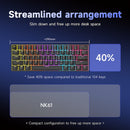 Ajazz NK61 Mixed Light 61 Keys Wired Hot-Swappable Mechanical Keyboard