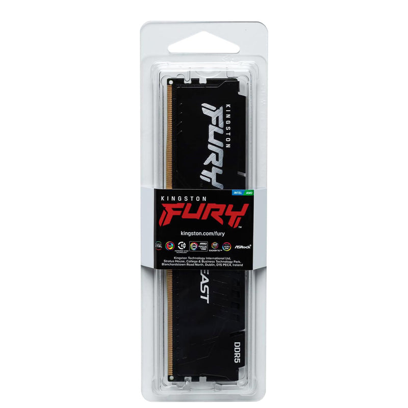 Kingston Fury Beast DDR5 5600MT/s CL36-38-38 1.25V EXPO/XMP Desktop Memory
