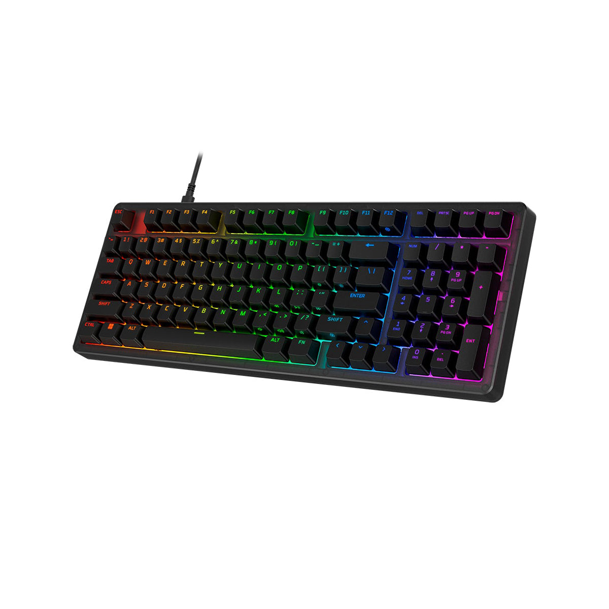 HyperX Origins 2 1800 RGB Swappable Housing Wired Mechanical Gaming Keyboard (Black)