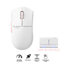 Pulsar Pro Series Jinggg-X eSports Wireless Gaming Mouse (White) (PJGX21)