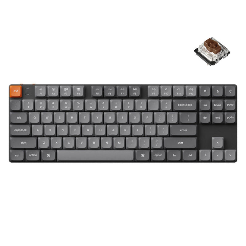 Keychron K1 Max QMK/VIA RGB Backlit Hot-Swappable Compact Wireless Custom Mechanical Keyboard