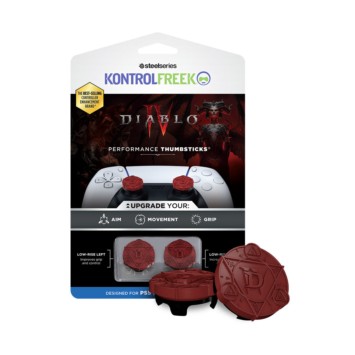 SteelSeries KontrolFreek Thumbsticks For PS4/PS5 Diablo IV Edition (2901-PS5)