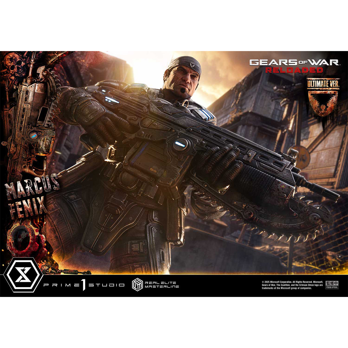 Real Elite Masterline Gears of War: Reloaded Marcus Fenix | DataBlitz